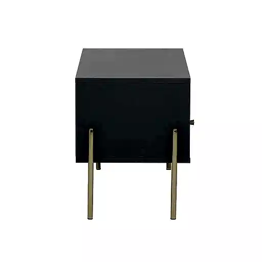 Madrid Grey & Gold TV Unit - 80cm - The Furniture Mega Store 