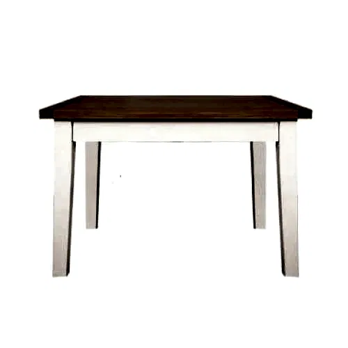 St.Ives White Painted & Oak 90 X 90 Square Dining Table - The Furniture Mega Store 