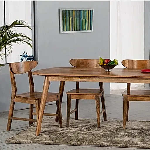 Janeiro Mango Wood Large Dining Table - 175cm - The Furniture Mega Store