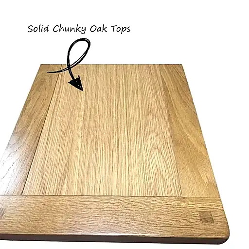 St.Ives White Painted & Oak Large TV Cabinet - 135cm - The Furniture Mega Store 