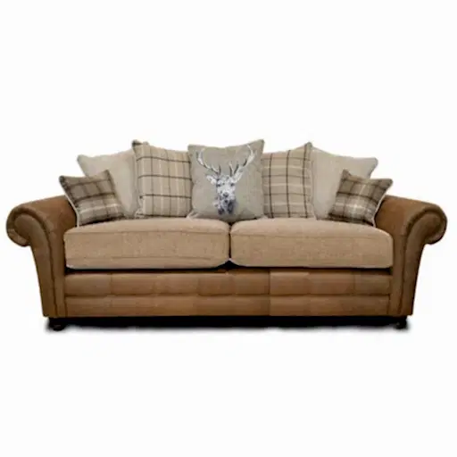 Darwin 3 Seater Sofa Bed - Choice Of Scatter Or Standard Back & Fabrics - The Furniture Mega Store