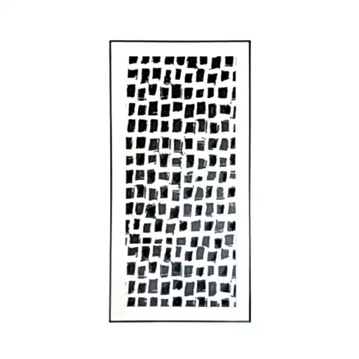 Framed Black & White Abstract Canvas - 72cm x 142cm - The Furniture Mega Store 