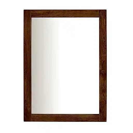 Sailsbury Solid Oak Rectangular Wall Mirror - The Furniture Mega Store 