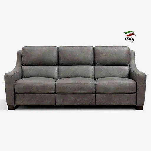 Shilly Italian Leather Power Recliner Sofa Collection - Choice Of Sizes & Leathers - The Furniture Mega Store