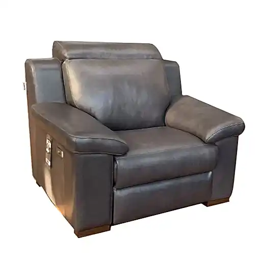 Surano Luxury Italian Leather Power Recliner Armchair - Choice Of Leathers - The Furniture Mega Store