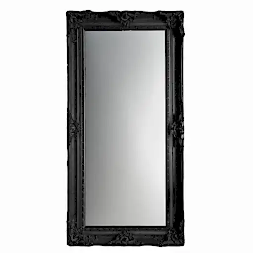 Valois Grand Leaner Mirror - Black - The Furniture Mega Store 