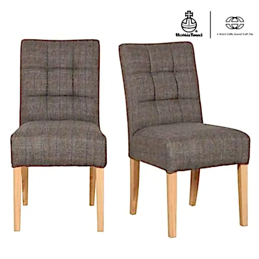 William Harris Tweed® Dining Chair - Choice Of Tweed & Legs - The Furniture Mega Store