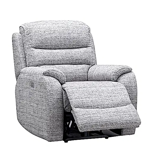 Finsbury Fabric Power Recliner Sofa & Armchair Collection - Intergrated USB Charging Ports - The Furniture Mega Store