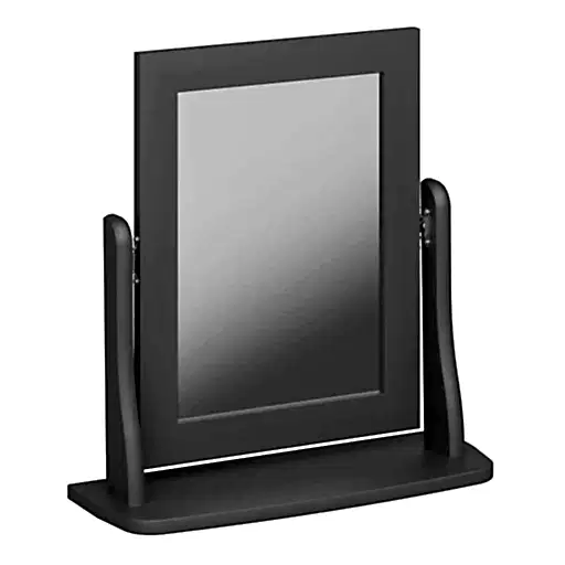 Baroque Vanity Mirror - Grey Painted Finish - The Furniture Mega Store 