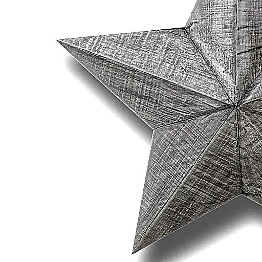 Set of Three Large Grey Wooden Stars Wall Art - The Furniture Mega Store 
