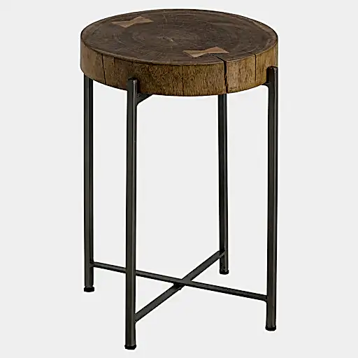 Log Slice Side Table - The Furniture Mega Store 