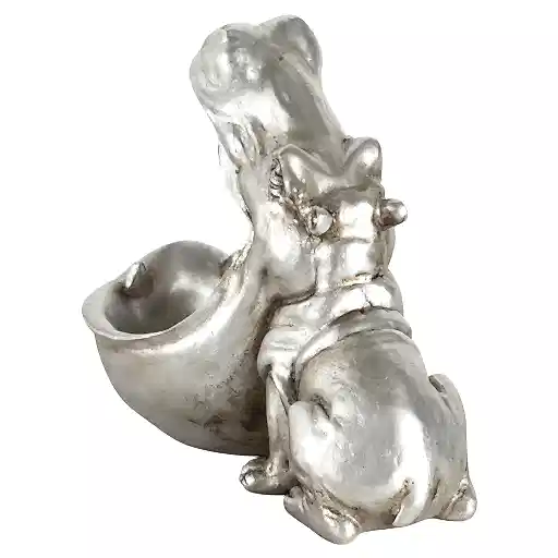 Hippo Silver Storage Dish - Expected: End of Mar 2023 - The Furniture Mega Store 