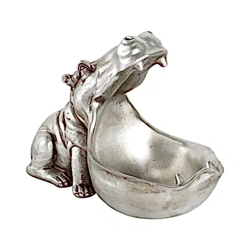 Hippo Silver Storage Dish - Expected: End of Mar 2023 - The Furniture Mega Store 