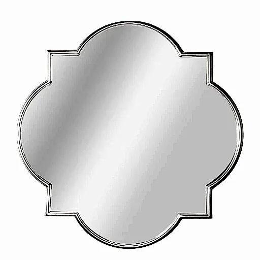 Antique Silver Quarter foil Wall Mirror - The Furniture Mega Store 