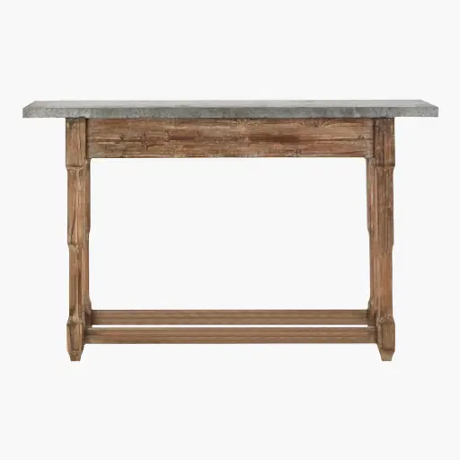 Elementary Metal Top Console Table - The Furniture Mega Store 
