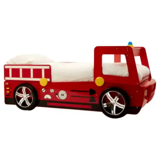 Kids Red Fire Engine Bed - The Furniture Mega Store