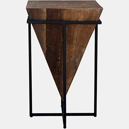 Modern Reclaimed Industrial Large Side Table - 438A - The Furniture Mega Store 