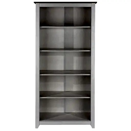 Capri White Tall Bookcase - The Furniture Mega Store 