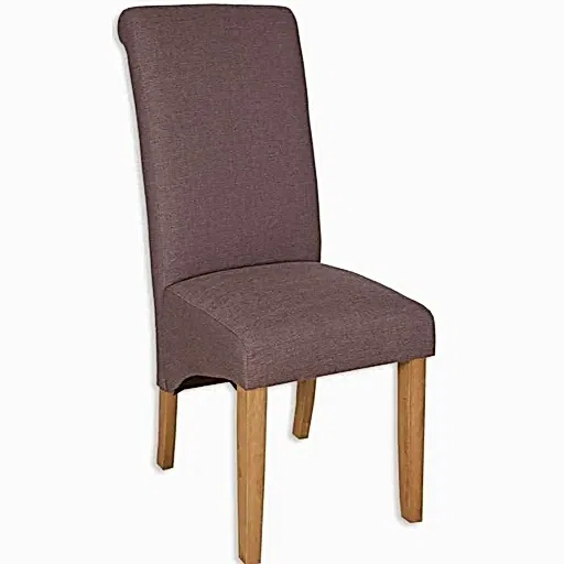 Coffee Fabric Dining Chair (Sold in Pairs) - The Furniture Mega Store 