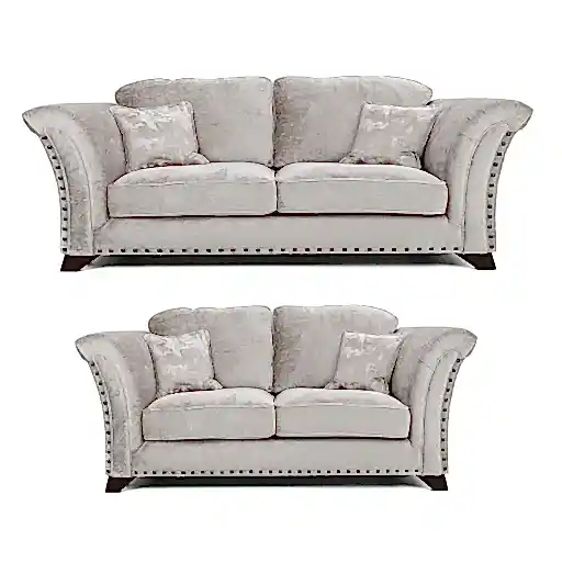 Vesper 3 Seater & 2 Seater Sofa Set - Choice Of Scatter or Standard Back & Fabrics - The Furniture Mega Store