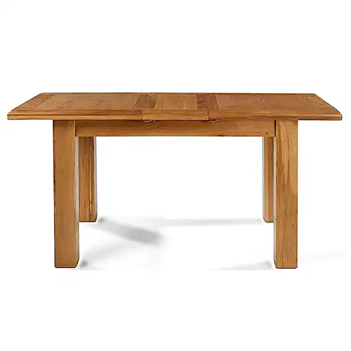 Earlswood Solid Oak Small Extending Dining Table - 120cm to 150cm - The Furniture Mega Store