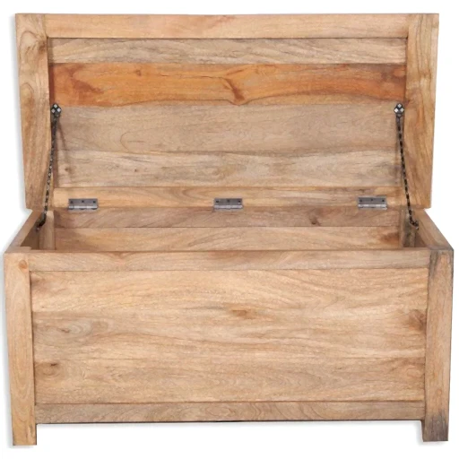 Bombay Mango Wood Blanket Box - The Furniture Mega Store