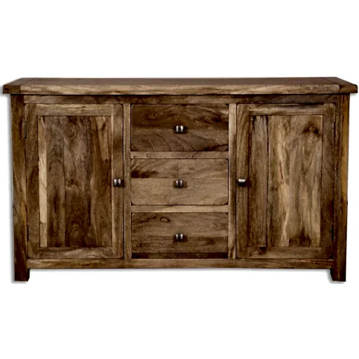 Bombay Mango Wood Large Sideboard - The Furniture Mega Store 