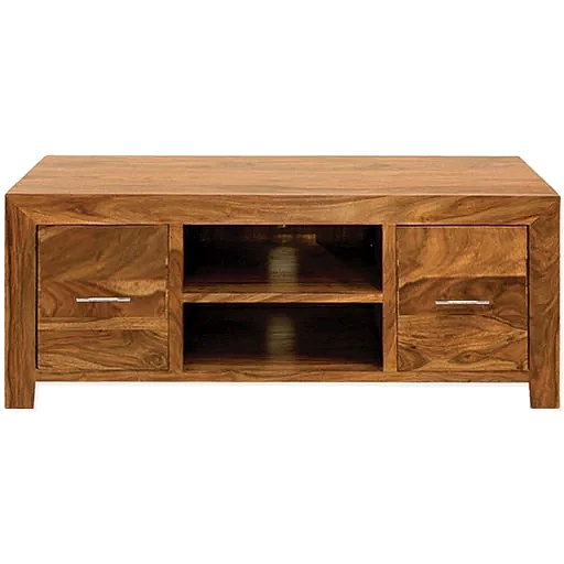 Cuban Petite Sheesham Plasma TV Cabinet - The Furniture Mega Store 
