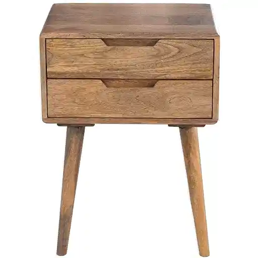 Janeiro Mango Wood Side Table - The Furniture Mega Store 