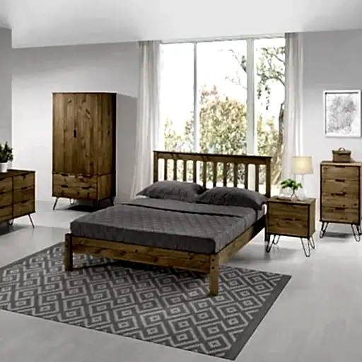 Augusta Pine Slatted Low End Bedstead - The Furniture Mega Store 