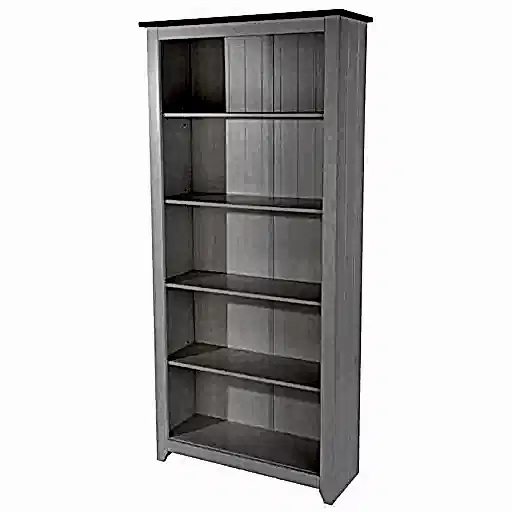 Capri White Tall Bookcase - The Furniture Mega Store 