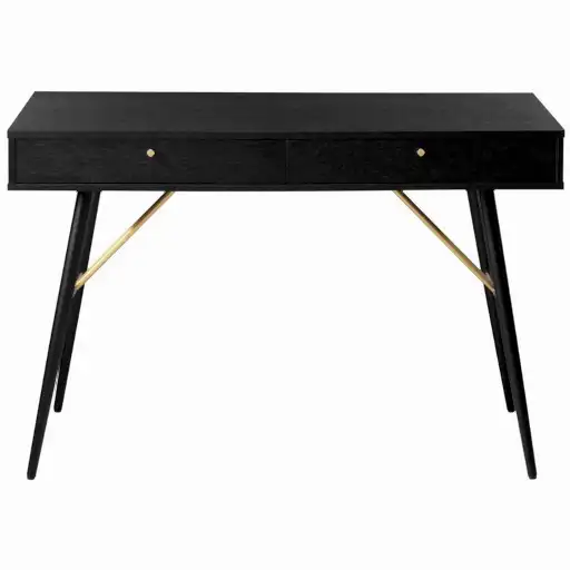 Vida Living Barcelona Black Console Desk - The Furniture Mega Store 