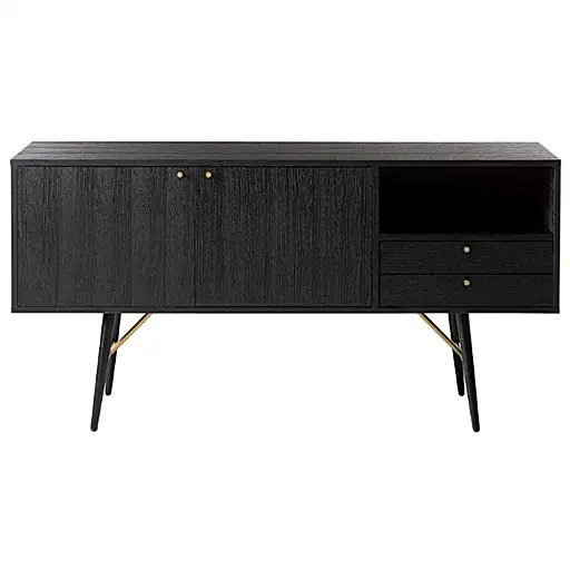 Vida Living Barcelona Black Sideboard - The Furniture Mega Store 