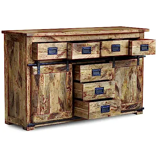 Germain Iron Works Mango Wood Sideboard - The Furniture Mega Store 