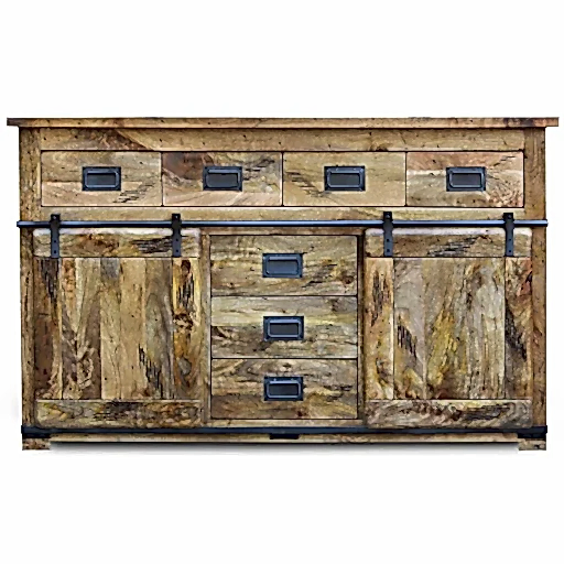 Germain Iron Works Mango Wood Sideboard - The Furniture Mega Store 