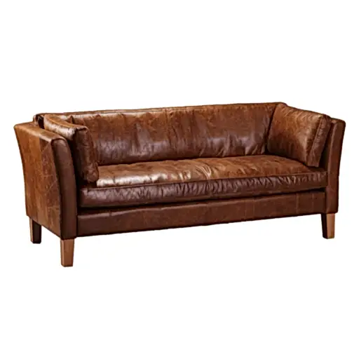 Groucho Vintage Leather Sofa & Chair Collection - The Furniture Mega Store
