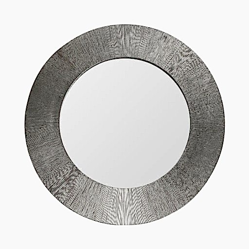 Dodford Nickel Mirror - 80cm - The Furniture Mega Store 