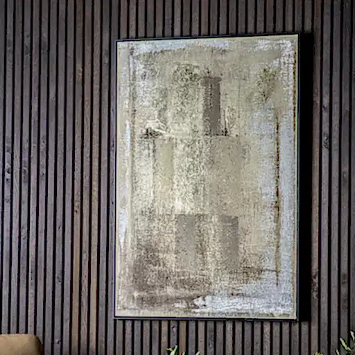 Sierra Gold Foil Framed Canvas Wall Art - The Furniture Mega Store 