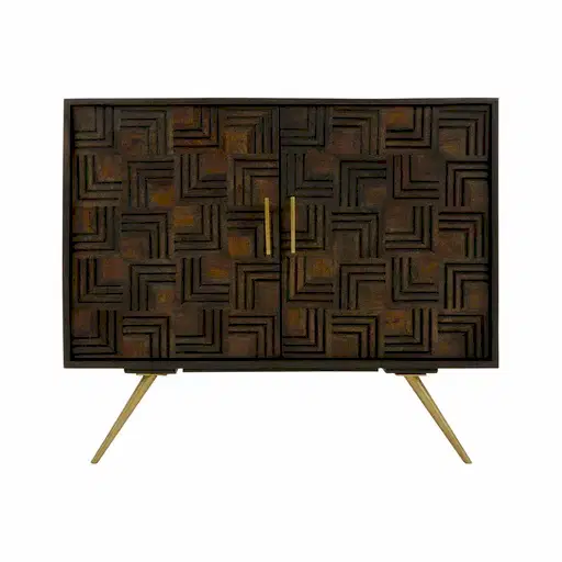 Surat Carved Mango Cabinet - The Furniture Mega Store 