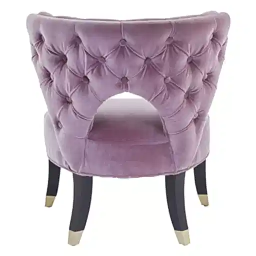 Villi Button Tufted Accent Chair - Lilac - The Furniture Mega Store