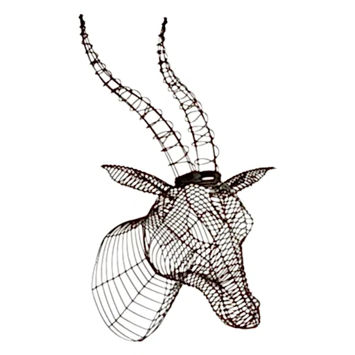 Zania Large Antelope Head - XL Wall Art - The Furniture Mega Store 