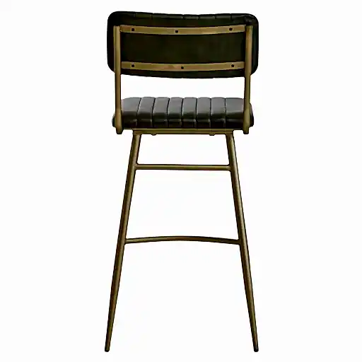 Buffalo Green Leather Angular Bar Stool - The Furniture Mega Store 