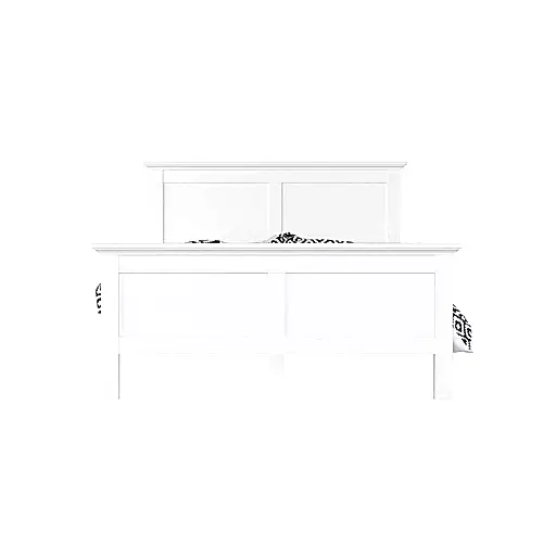 Parisian King Size 5ft Bed in White - The Furniture Mega Store 