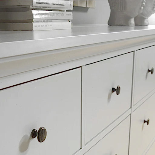 Parisian Chest of 8 Drawers in White - The Furniture Mega Store 