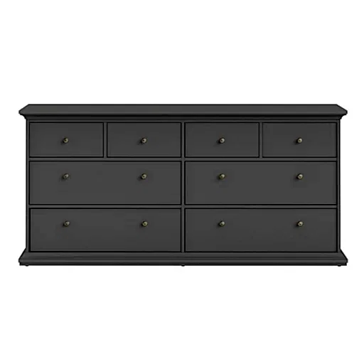 Parisian Chest of 8 Drawers in Matt Grey - The Furniture Mega Store 
