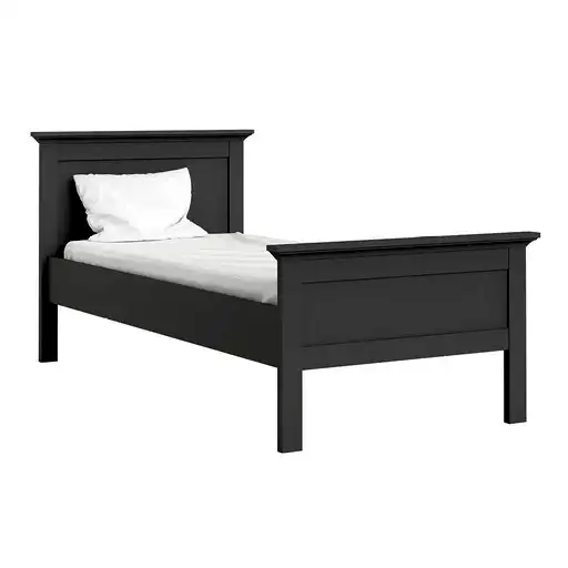 Parisian Single Bed in Matt Grey - The Furniture Mega Store 