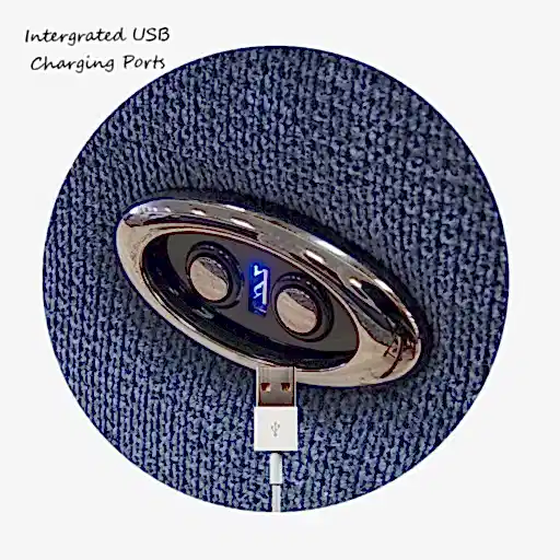 Baxley Power Recliner Sofa With Intergrated Usb Charging Ports - Choice Of Fabrics - The Furniture Mega Store 