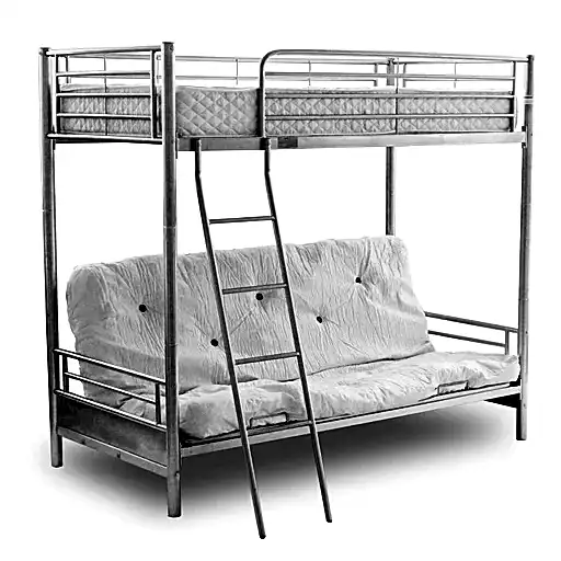 Alaska Triple Sleeper Futon Bunk Bed - The Furniture Mega Store