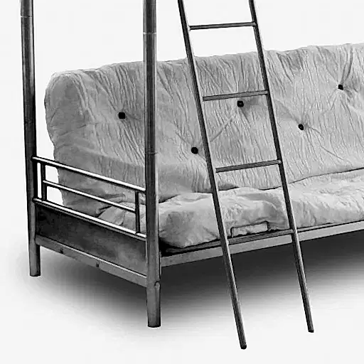 Alaska Triple Sleeper Futon Bunk Bed - The Furniture Mega Store