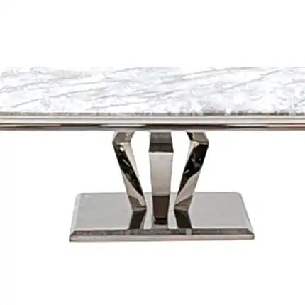 Arturo Grey Marble Top Coffee Table - The Furniture Mega Store